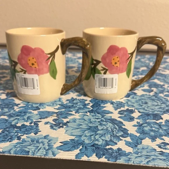 Franciscan Desert Rose Ceramic Mugs 16 oz - Picture 3 of 7